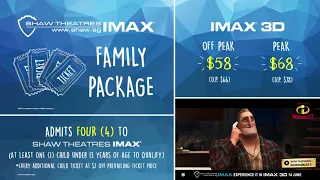 IMAX Family Package - Incredibles 2