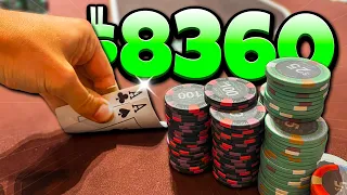 $8300 POT in CRAZY TEXAS UNDERGROUND POKER GAME!! | Poker Vlog #239