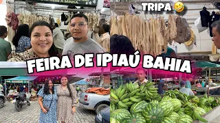 🔴FEIRA DE IPIAÚ BAHIA,ACORDEI CEDINHO E FUI PRA FEIRA COM MÁRCIA E TIO,MUITA TRIPA,REQUEIJÃO E FATO