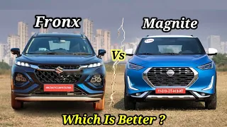 Maruti Fronx Vs Nissan Magnite Comparison 2023 || Fronx Vs Magnite Comparison Video @CarLoverPros