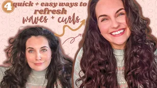 4 Easy Ways to Refresh Wavy Curly Hair Based On What Your Hair ACTUALLY Needs