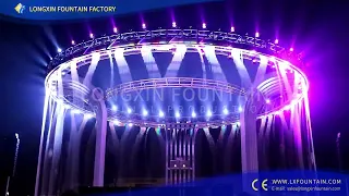 Jintang 3D Water Screen Stage Fountain with Light Show--Longxin Music Fountain Supply