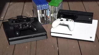 PS4 Slim VS Xbox One S a side by side comparison of the $300 consoles