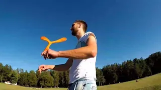 Learn how to catch a boomerang | "Easy-catch" Boomerang