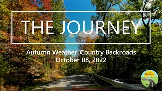 ASMR Driving 4k - Autumn Weather, Country Backroads October 08, 2022