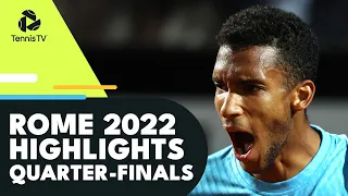 Djokovic In Gladiator Mode; Zverev, Tsitsipas, Ruud Eye Semis | Rome 2022 Quarter-Final Highlights