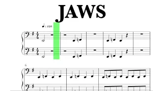 Jaws Main Theme Sheet Music