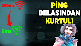 PİNGİNİ DÜŞÜRMEK İSTİYORSAN İZLE! (Valorant Ping Düşürme)