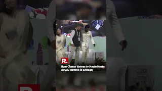 Ram Charan Dances To Naatu Naatu At G20 Summit In Srinagar #shorts