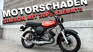 SIMSON mit 30PS und MOTORSCHADEN!!