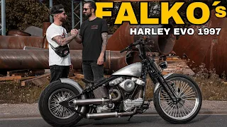 Falkos Harley Softail Evo - schöner tts Bobber Build ⚡️