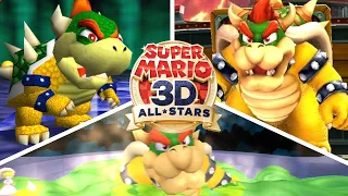 Super Mario 3D All-Stars - All Final Bosses & Endings