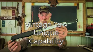 Vintage Saw with Unique design feature