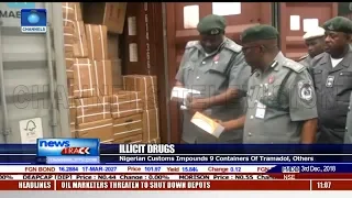 Nigerian Customs Impounds Nine Containers Of Tramadol, Others