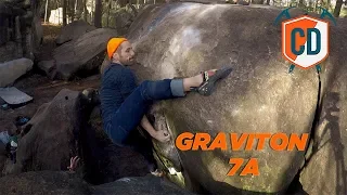 One Of The Hardest Top Outs In Font...Graviton 7A | Climbing Daily Ep.1570
