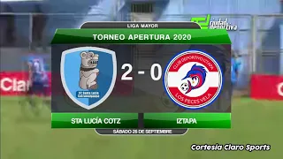 Resumen Sta Lucía Cotz VS Iztapa Jornada 5 Apertura 2020