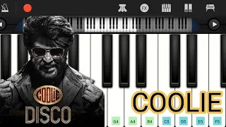 Coolie - DISCO | Bgm  | Perfect Piano Tutorial |  Anirudh | Rajinikanth |