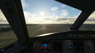 Landing in Berlin with traffic  // EDDB // FlybyWire A320 // MSFS