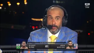 Jon Anik Addresses Colby Covington LIVE on UFC 287 Broadcast