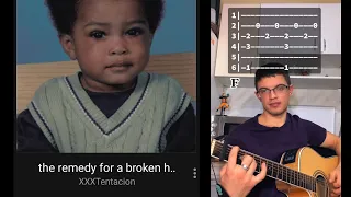 XXXTentacion - The remedy for a broken heart tab guitar