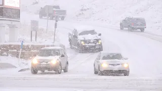 10/28/2019 Colorado Springs, Colorado Cars Sliding Out of Control/Winter Storm/Crashes