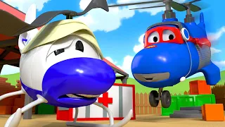 Supernáklaďák Karel ve Městě Aut 🚚 ⍟ Vrtulník  - Dětské animáky