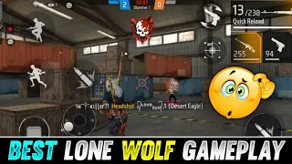 Best Lone Wolf Gameplay 🔥 1 Vs 1 | -Garena Free Fire Max