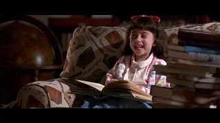 Matilda going to the public library with subtitles