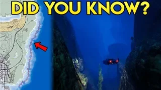 GTA Online DID YOU KNOW? - The HUGE Secret Underwater Trench East of Los Santos