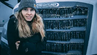 Everything was FROZEN! | Trucking Through A HUGE Blizzard Part 2