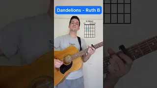 How to play Dandelions by Ruth B on Guitar (EASY guitar tutorial)