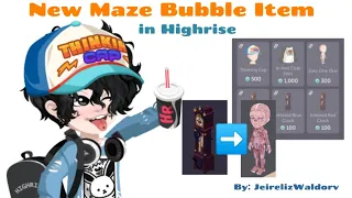 Highrise Virtual World Bubble items from maze (watch till the end for clock hint)