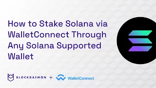 How to Stake Solana with Any Solana Supported Wallet
