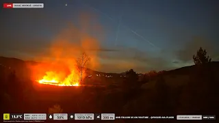 Low vegetation fire, Vrnjička side (17.03.2024 - Latin - Međeđak, Croatia view) Part 1/2
