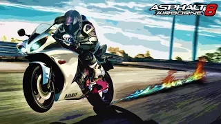 Children's video Asphalt 8 airborne #4 MOTORCYCLES to race cars cartoons cars