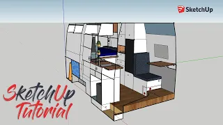 Camper planen mit SketchUp・Campervan Wohnmobil Selbstausbau・DIY Campervan・VW Crafter