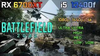 Battlefield 2042 : i5 12400f + RX 6700 XT - 64v64