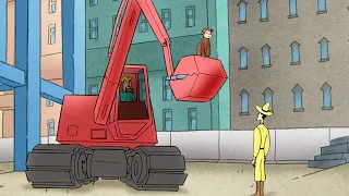 Le gros bulldozer rouge 🐵 Georges le Petit Singe 🐵 Dessins Animés