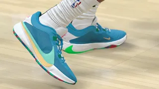 NBA 2K24 Next-Gen Shoe Creator Nike Zoom Freak 5 Greece X Nigeria