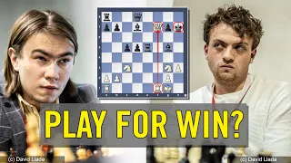 Should Hans play for the win? | Niemann vs Nesterov | U20 World Junior Championship 2023