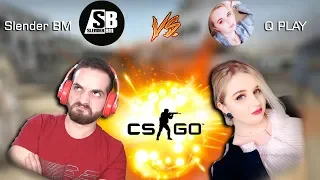 SlenderBM VS Q PLAY - CS:GO- #გამოწვევა - ვინ იქნება უფრო ნუბი? 🤔