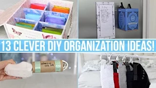 13 Clever DIY Home Organization Ideas!