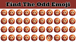 FIND THE ODD EMOJI OUT in this Emoji Puzzle | Odd One Out Puzzle | Find The Odd Emoji Quizzes #62