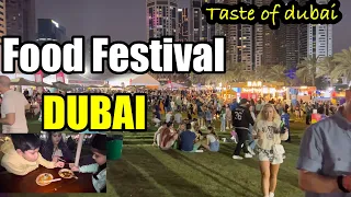 Dubai Party night || Taste of Dubai 2023 || full of taste & Cuisines || full masti #dubai #dubailife