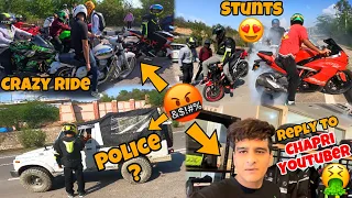 Police aa gaye 🤬 || Sunday ride💔 || Reply to chapri YOUTUBER 🤮 || crazy Fun 💥