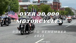 Listen to Over 30,000 motorcycles in Washington DC, USA. Rolling to Remember 2023 #motorcycle