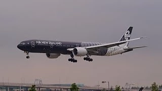 Air New Zealand All Blacks B777-300ER ZK-OKQ - Arriving at Heathrow - 30th May 2014