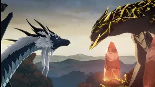 Dragon prince season 4: the dragon's queen vs the Erath dragon.    #dragonprince #dragon #queen