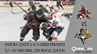 Phoenix Coyotes @ Florida Panthers G21 NHL 24 (2001-02 mode)