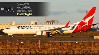 Qantas Full Flight: Sydney to Auckland (Boeing 737-800)